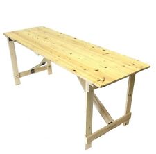 Folding Wooden trestle tables folds flat, DIY Table, Exhibition Tables 6ft x 2ft