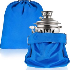 Shappy 2 Pcs Anti Tarnish Cloth Bag for Silver Storage 18 x 18 inches, Blue 