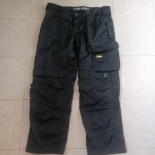 Snickers Workwear Craftsmen work Trousers Black duratwill 3312 Size 96 W35 L30