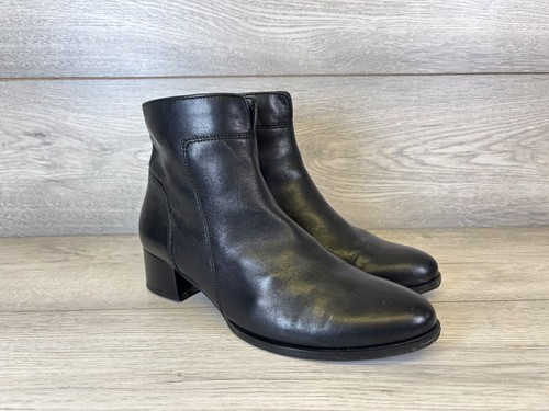 Gabor womens black leather - black, zip