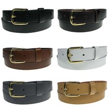New Genuine Full Mens Leather Belt 1" wide sizes 28"-44" Made in the UK