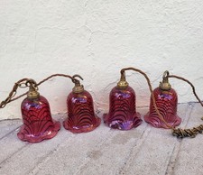 Set Of 4 Vintage Cranberry