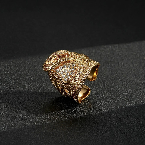 Saddle ring gold filled - gold,