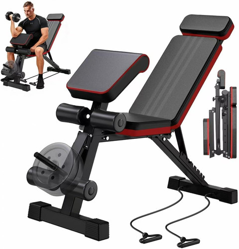 Adjustable weight bench with - bench,