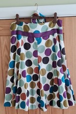 Hobbs Multi Spot Cotton Skirt