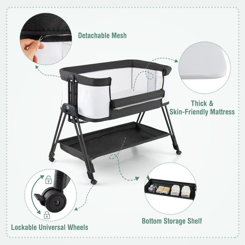 Baby bedside crib folding - baby,