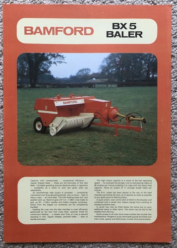 Bamford bx5 baler leaflet - baler,