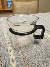 BODUM BISTRO Glass Mug Capt. Picard Star Trek Black Plastic Handle Cup