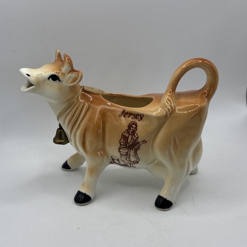 Jersey cow ceramic creamer - jersey,