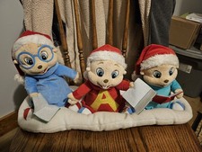 Christmas Rare Alvin & the Chipmunks Simon Theodore Singing Animated  Plush 