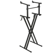 Two-Tier Adjustable DJ Stand