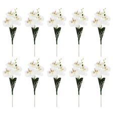  10 Pcs Faux Flower Arrangements Artificial Valentines Flowers Stems