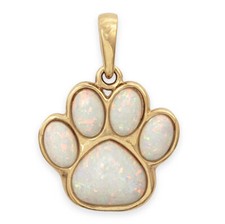 WHITE OPAL Solid 9ct Gold