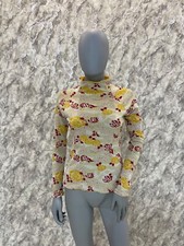 Kenzo Jungle Vintage Mesh Top Floral Colorfull Y2K JPG Style Women's S