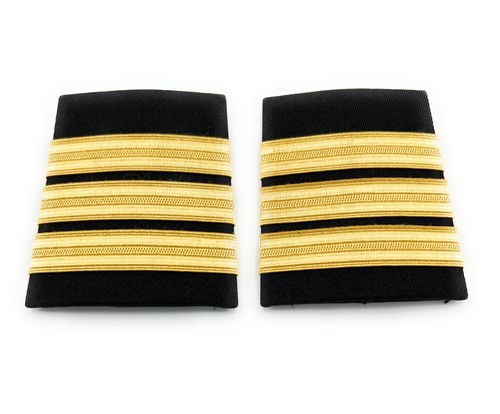 Gold strips epaulettes - gold, first