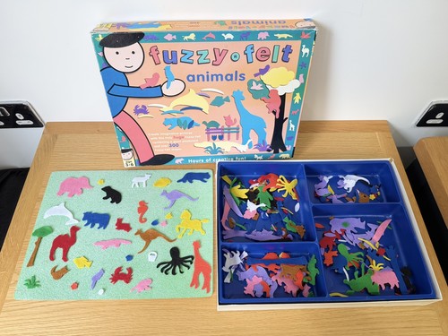 Vintage fuzzy felt - vintage, animals