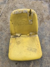 Genuine John Deere Ride On Lawn Mower Seat cushion high back yellow 