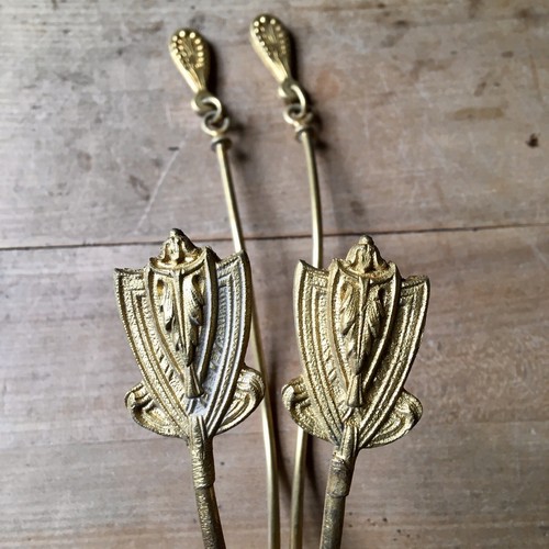 Antique brass curtain - brass, tie