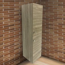 Bathroom Vanity Unit Basin Sink Tall Storage Cabinet Toilet Mirror Furniture OAK