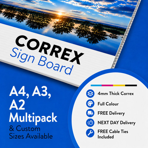 Correx signs printed - signs, full