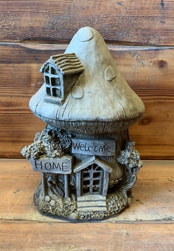 Stone garden mushroom fairy - stone,