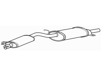 Quality rear exhaust - rear, silencer