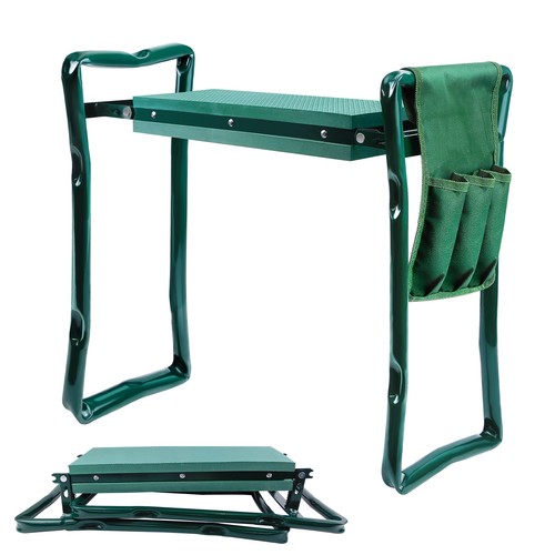 Garden kneeler and seat - and,