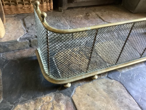 Antique brass nursery - fender, /