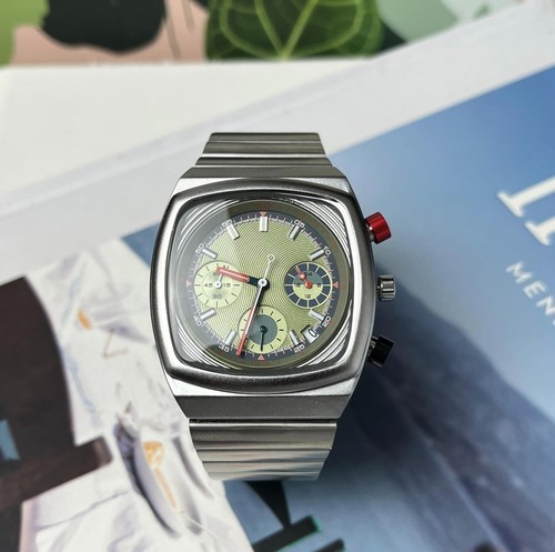 Chronograph watch retro green - watch,