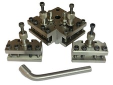 QUICK CHANGE TOOLPOST FOR MINI LATHE 3 STANDARD 1 VEE HOLDER FROM RDGTOOLS