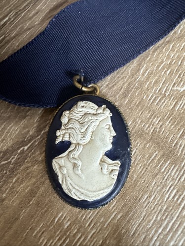 Victorian resin style cameo - style,