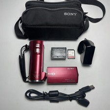 Sony Handycam HDR-CX220E 1080 HD 8.9MP Camcorder Tested + Chrgr, Batt, 64GB SD