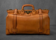 Antique Vintage Gladstone Kit Doctor's Leather Bag Swaine Adeney Asprey Cliff