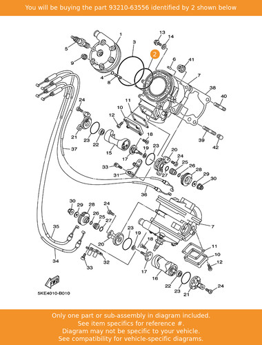 Yamaha ring 93210 63556 - yamaha, 93210-63556