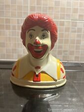 Vintage Ronald McDonald Clown Ceramic Bank w/Stopper 1993 McDonald Corp. 