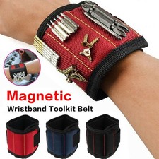 Magnetic Wristband Toolkit Wrist Screw Storage Bracelet Holder Belts Band ToolUK