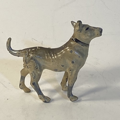 Antique cast metal dog - metal,