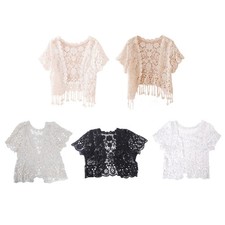 Womens Tassels Lace Bolero