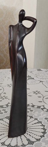 Vintage tall ceramic lady - vintage,