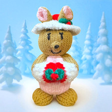 KNITTING PATTERN - Christmas Kanga inspired choc cover / Winnie the Pooh toy
