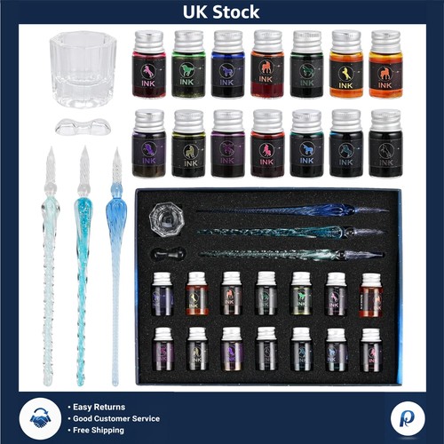 Elegant glass dip pen - glass,