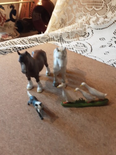 Britains farm cart shire horse - cart,