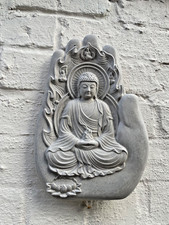 large buddha themed garden