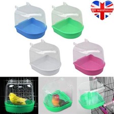 Classic Caged Bird Bath Aviary Birds Budgie Finches Canaries Shower Pet Feed