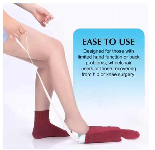 Sock aid tool for - aid,