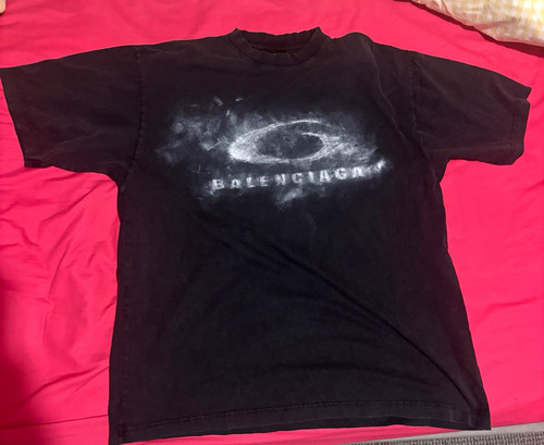 Balenciaga black logo crew - balenciaga,
