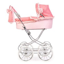 Annie Spanish Style Dolls Pram with Adjustable Handle, Suitable for 3-16 Year...
