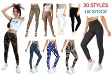 Leggings Printed Plain Womens