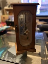 vintage wood armoire-style