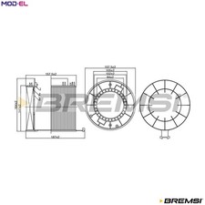 AIR FILTER FA1268 FOR AUDI